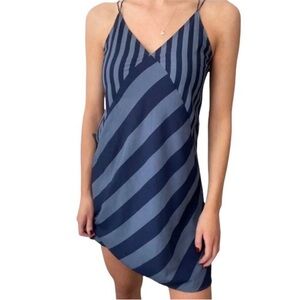 A+F | Blue Striped Strappy Dress